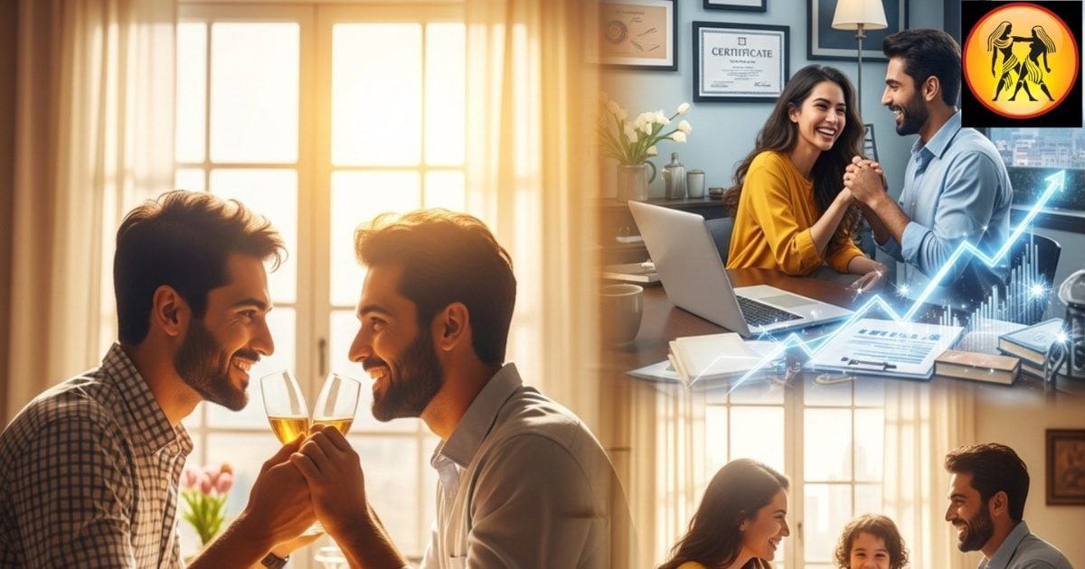 Aaj Ka Mithun Rashifal : प्रेम, विवाह और पारिवारिक जीवन में आएगी नई मधुरता, करियर और धन में मिथुन जातकों की चमकेगी किस्मत, जानें आज का पूरा राशिफल