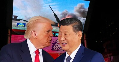 जिनपिंग और ट्रंप. 