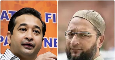नितेश राणे ने असदुद्दीन ओवैसी पर हमला बोला. (फाइल फोटो)