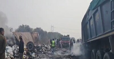 कुंडली-मानेसर-पलवल एक्सप्रेसवे पर रविवार सुबह करीब 8 बजे एक दिल दहला देने वाला सड़क हादसा हुआ. 