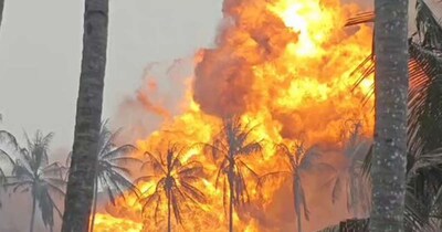 सोशल मीडिया पर आग के विजुअल्स वायरल हो रहे हैं.