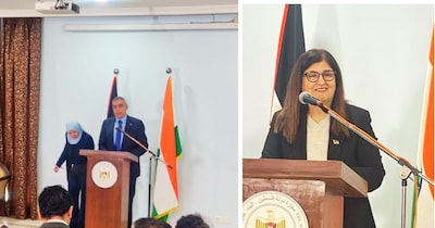 फिलिस्तीनी विदेश मंत्री का भारत दौरा.