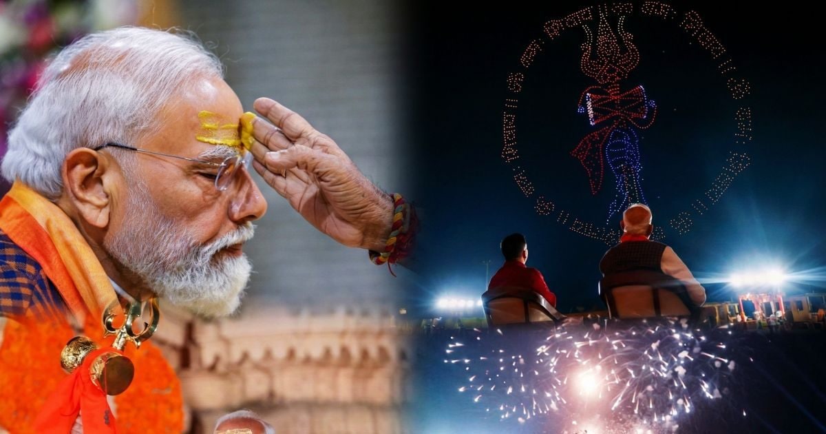 'सभ्यता की हिम्मत का प्रतीक' गजनवी के हमले के 1000 साल बाद सोमनाथ में PM मोदी का ओंकार नाद, ऐतिहासिक PHOTOS