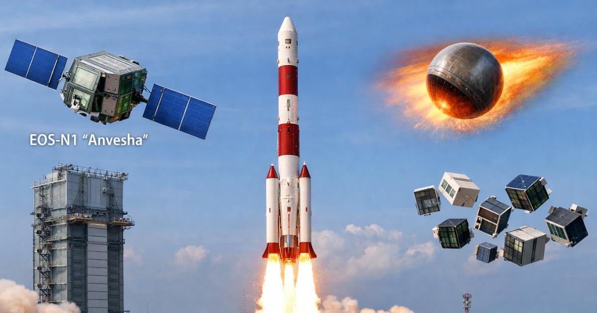 अन्वेषा सैटेलाइट: अंतरिक्ष में भारत का सबसे ताकतवर जासूसी कैमरा! इसरो के PSLV-C62 मिशन की लॉन्च डेट तय