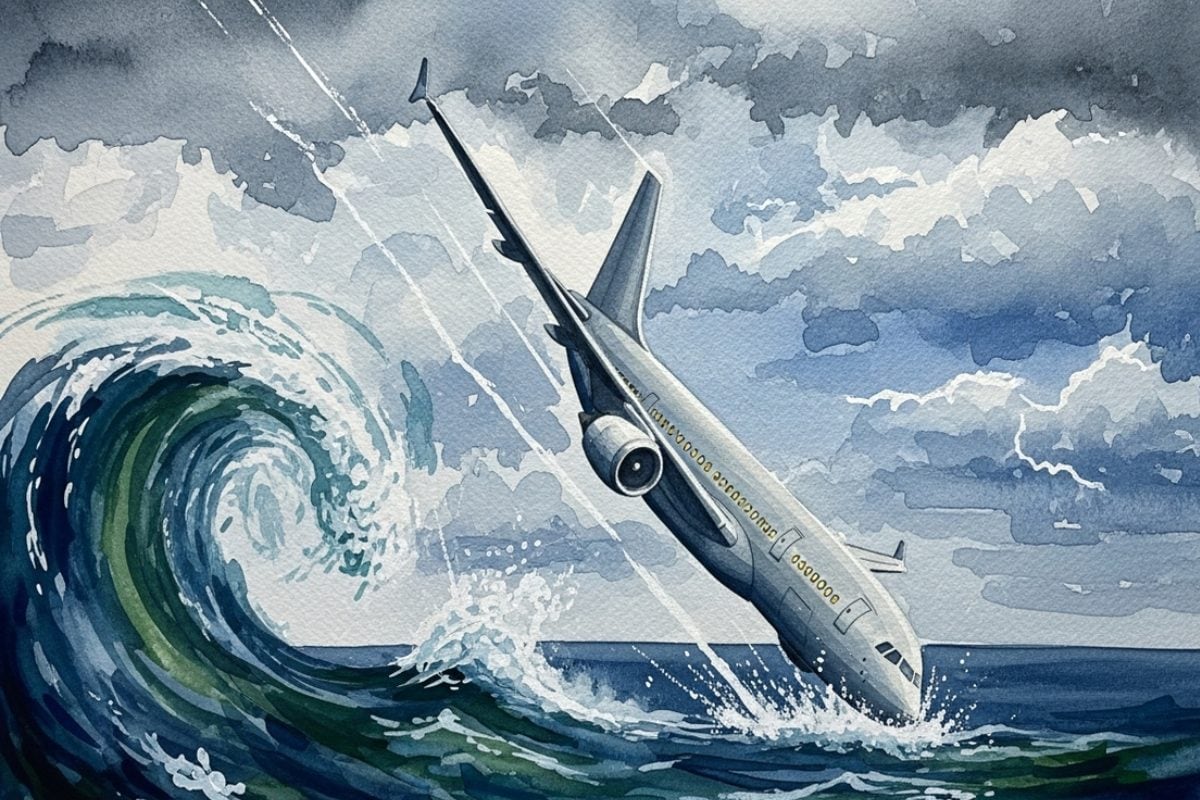 100 डिग्री तक झुकता चला गया प्‍लेन 3 मिनट में समंदर में समा गईं 148 जिंदगियां