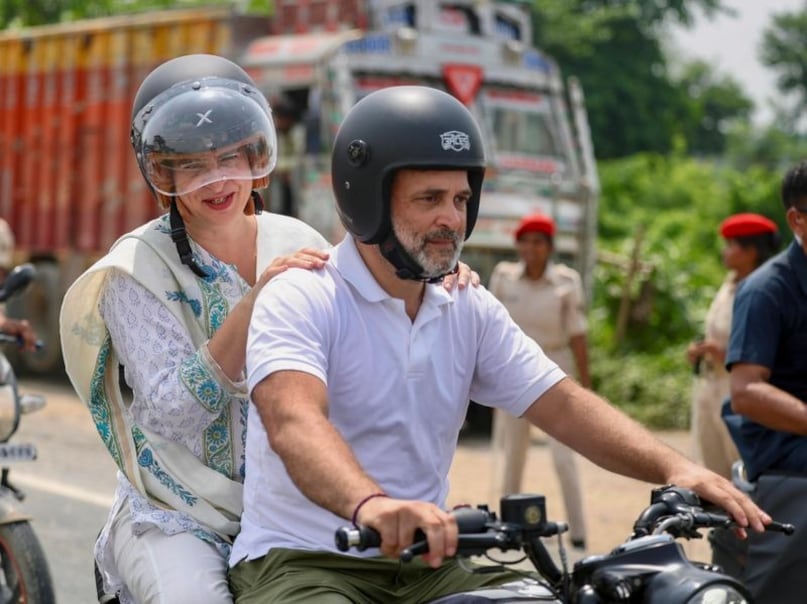 Rahul Gandhi Bike Ride