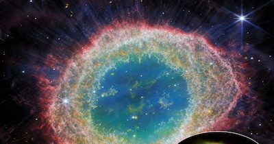 खगोलविदों ने खोजा ब्रह्मांड का सबसे बड़ा 'लोहे का रॉड'. 2000 प्रकाश वर्ष दूर रिंग नेबुला में दिखी खौफनाक संरचना. (Photo : UCL/WEAVE)