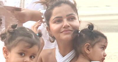 रुबिना दिलैक की बेटियों का नाम जीवा और ईधा है. (फोटो साभारः इंस्टाग्राम @rubinadilaik)