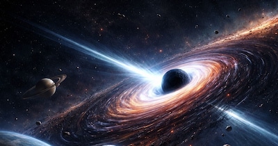 बिना किसी चेतावनी के सोलर सिस्टम में घुस सकता है 'रनवे ब्लैक होल'? (AI Photo)