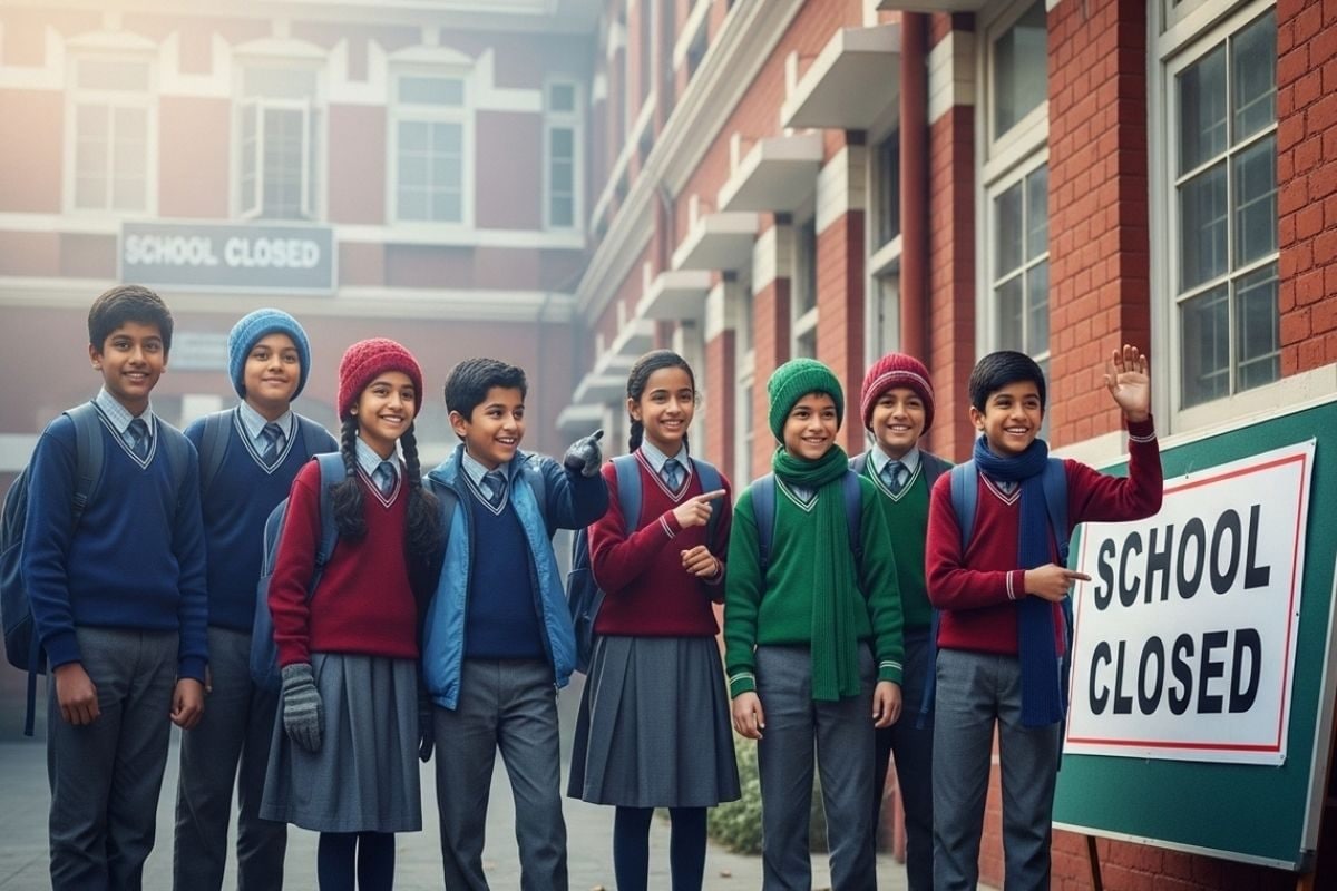 UP से लेकर दिल्ली बिहार MP तक ठंडी हवाओं का कहर जानें कहां स्कूल कहां बंद