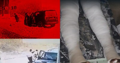 नारकोटिक्स ड्राइवर का अपहरण, तस्करों ने पैर तोड़कर हाईवे पर फेंका, CCTV वीडियो वायरल.