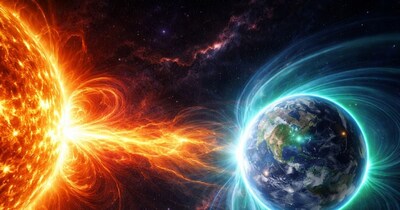 G4 लेवल के सोलर तूफान का अलर्ट: अंतरिक्ष से आई तबाही ने पृथ्वी को घेरा, जीपीएस और सैटेलाइट्स पर बड़ा खतरा. (AI Photo)