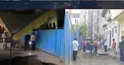 Wedding Marquee Collapses in Surat: 40-Foot Sinkhole Swallows Chairs, Guests Flee