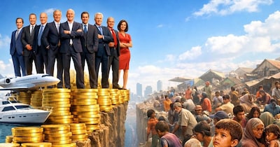 2025 में अरबपतियों की दौलत रिकॉर्ड स्तर पर, टॉप 12 के पास आधी दुनिया से अधिक दौलत. (Image:AI)