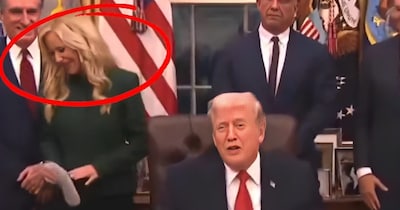 ट्रंप ने मंत्री की पत्नी से किया फ्लर्ट