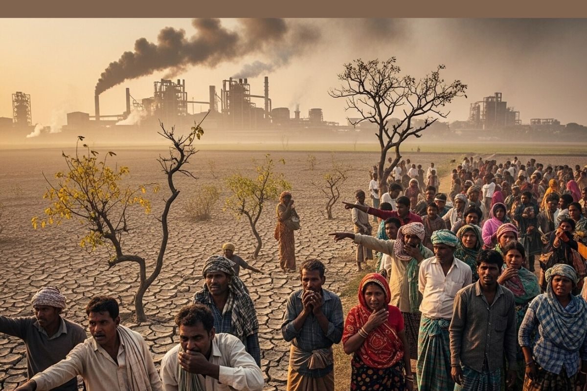 गोपालगंज में इथेनॉल फैक्ट्री के खिलाफ प्रदर्शन, प्रदूषण से बंजर हुई जमीन