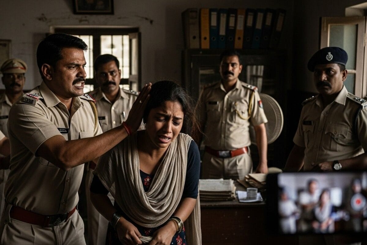 नालंदा में थानेदार की बदसलूकी का वीडियो आया सामने, बाल पकड़कर महिला को मारा थप्पड़