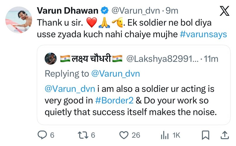 varun Dhawan, border 2, varun Dhawan border 2, varun Dhawan movie, sunny deol varun Dhawan, border 2 release date, border 2 song, sunny deol movie