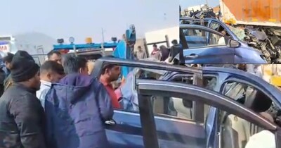 जयपुर के चंदवाजी थाना क्षेत्र में एनएच-48 पर भीषण सड़क हादसा 