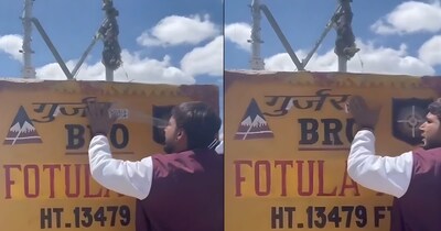 Haryana Youth Defaces BRO Signboard in Ladakh, Faces Public Outcry