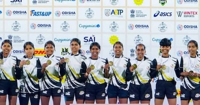 राष्ट्रीय सब-जूनियर रग्बी 7s चैंपियनशिप की विजेता बिहार की टीम