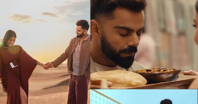  क्रिकेटर विराट कोहली और एक्ट्रेस अनुष्का शर्मा के इस वीडियो को देख फैंस उनकी लवस्टोरी को याद कर रहे हैं. फोटो साबार- वीडियो ग्रैब