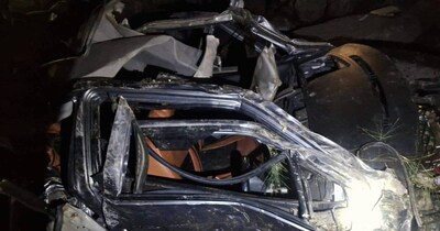 हिमाचल प्रदेश के बैजनाथ में कार हादसा.