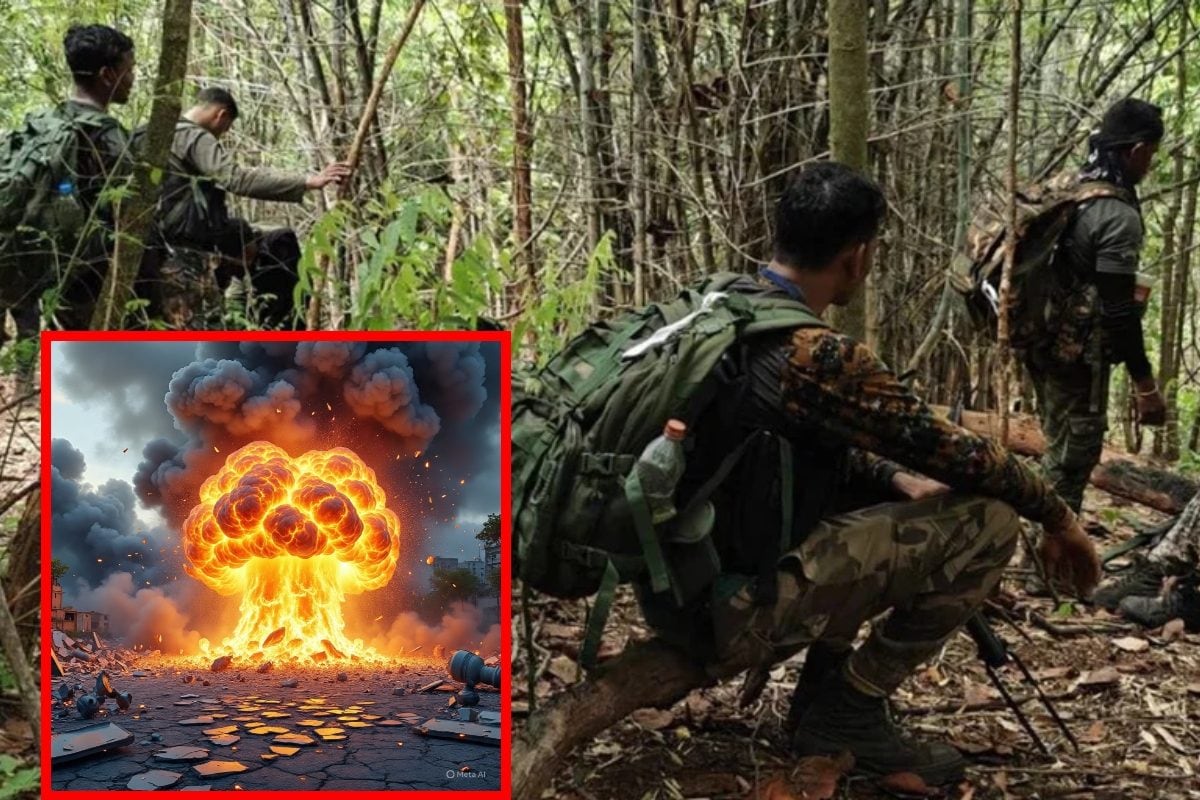 बीजापुर में नक्सलियों का बड़ा हमला, IED ब्लास्ट में DRG और कोबरा के 11 जवान घायल, रायपुर रेफर
