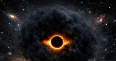 10 लाख सूर्यों जितने द्रव्यमान वाले इस रहस्यमय पिंड की खोज से वैज्ञानिक हैरान हैं (AI इमेज)