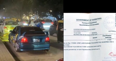 Bengaluru Student Fined ₹1.11 Lakh for Illegal Car Modification, Exhaust Flames