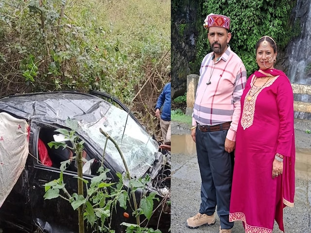 हिमाचल में खाई में गिरी कार, BJP नेता-पत्नी की मौत, लोक गायक घायल