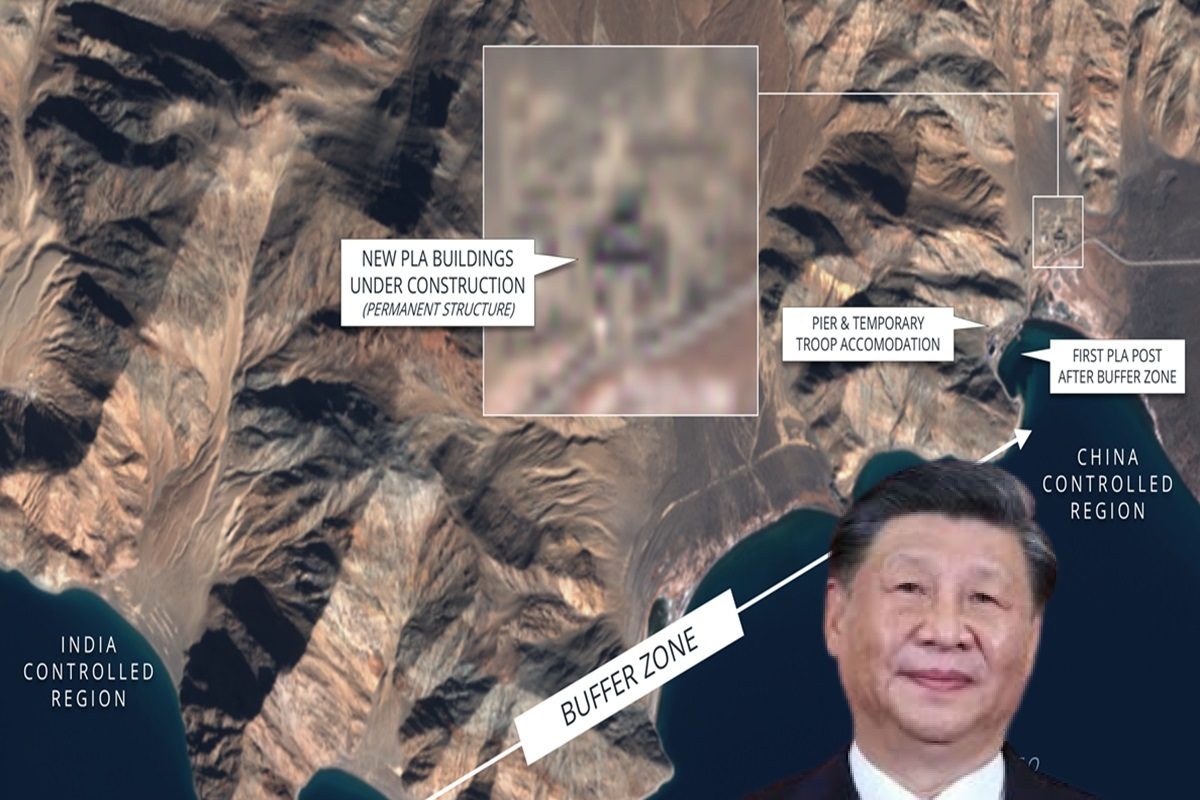 बॉर्डर से 5KM दूर चीन का बड़ा निर्माण सैटेलाइट ने पकड़ी चाल क्या है प्लान