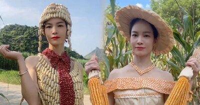 चीन की लड़की का गजब ड्रेसिंग सेंस. 