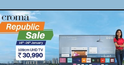 क्रोमा republic day सेल.
