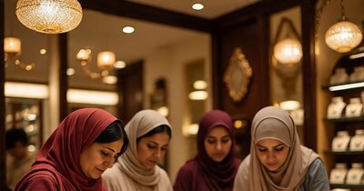 बिहार में हिजाब पहनकर सोना खरीदने पर रोक (AI से तैयार फोटो)