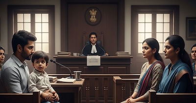 पिता को दो साल के बच्चे को अपने पास रखना महंगा पड़ गया. ( एआई फोटो)