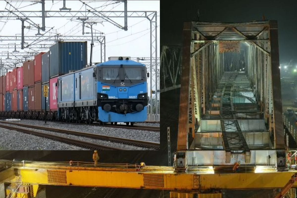 चार वंदेभारत वजन के बराबर स्‍टील गर्डर उठाकर फ्लाईओवर में लगाया गया लोगों ने दांतों तले दबाई अंगुली जानें कहां हुआ यह