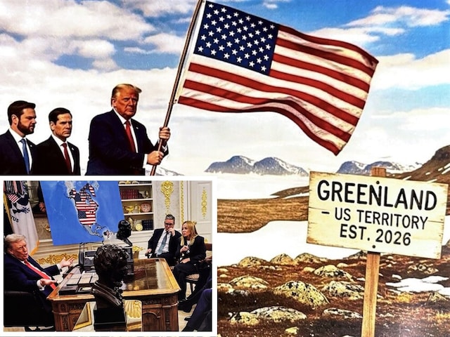 Venezuela-Greenland and Canada now in America...Trump released map