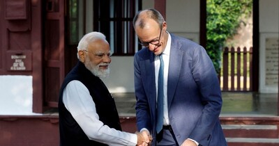 जर्मन चांसलर फ्रेडरिक मर्ज के दो दिवसीय भारत दौरे के दौरान ये समझौते हुए. फोटो- रायटर