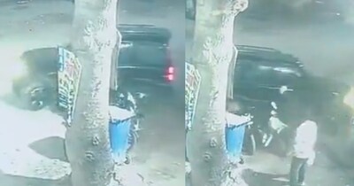 गुरुग्राम में स्कॉर्पियो ने मारी टक्कर