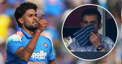 हर्षित ने उड़ाई न्यूजीलैंड के ओपनर की गिल्लियां, गंभीर का रिएक्शन देखने लायक 