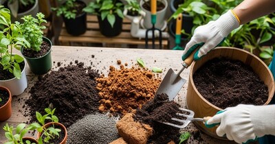 घर पर पॉटिंग मिक्स