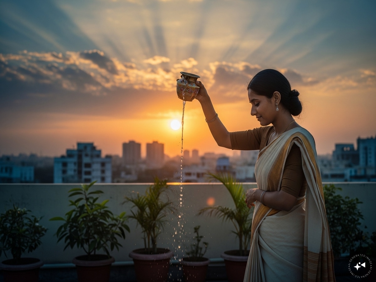 makar sankranti pe surya ko jal chadhana