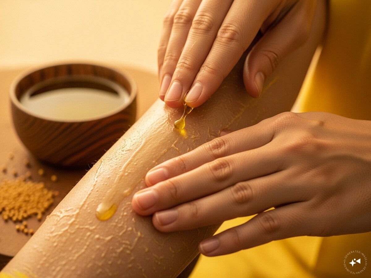 Mustard oil for winter skin