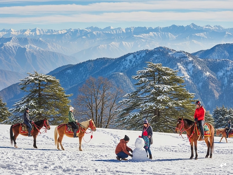 Snowfall places in India