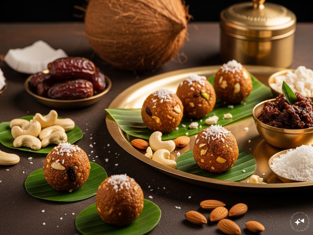 Peanut Coconut Laddu