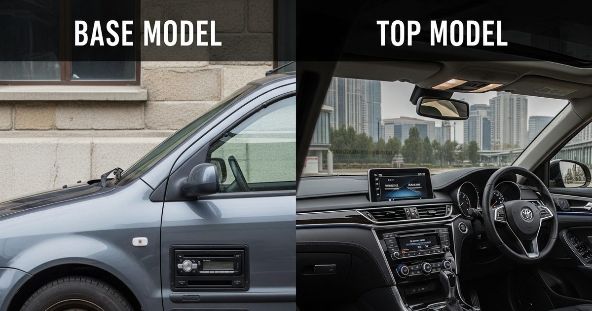 Why is the price of the top model of a car so much higher than the base model? Which variant is most beneficial to buy? Why is the price of the top model of a car so much higher than the base model? Which variant is most beneficial to buy?