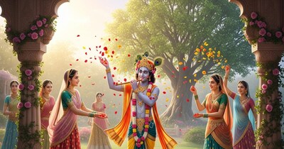 फुलेरा दूज के दिन भगवान ​श्रीकृष्ण के साथ फूलों की होली खेली जाती है.