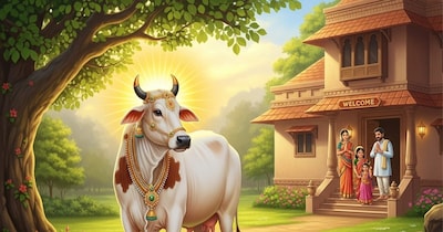 कामधेनू गाय की मूर्ति रखने के फायदे