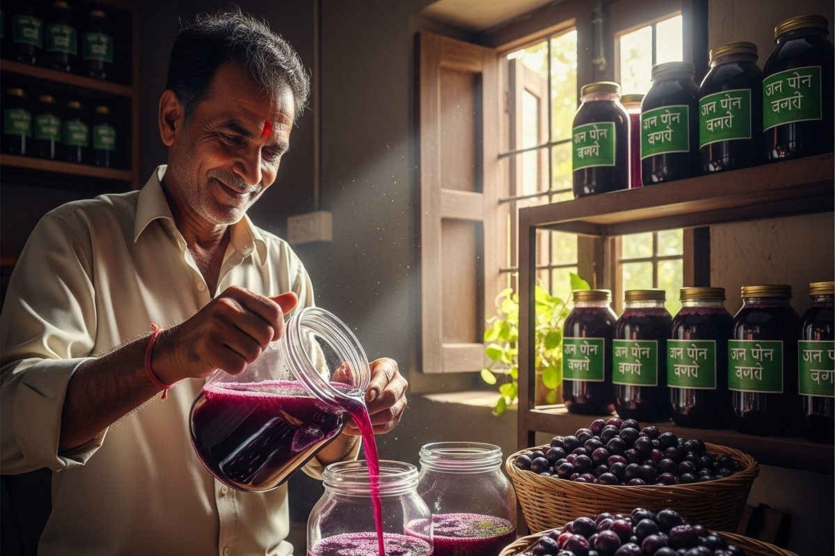 जामुन का ऑर्गेनिक सिरका 90 दिनों की मेहनत से होता है तैयार शुगर और लीवर के मरीजों के लिए फायदेमंद